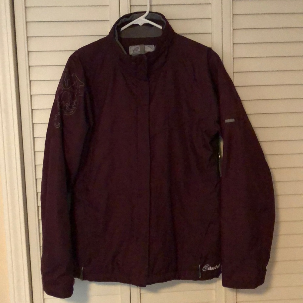 Purple ski jacket